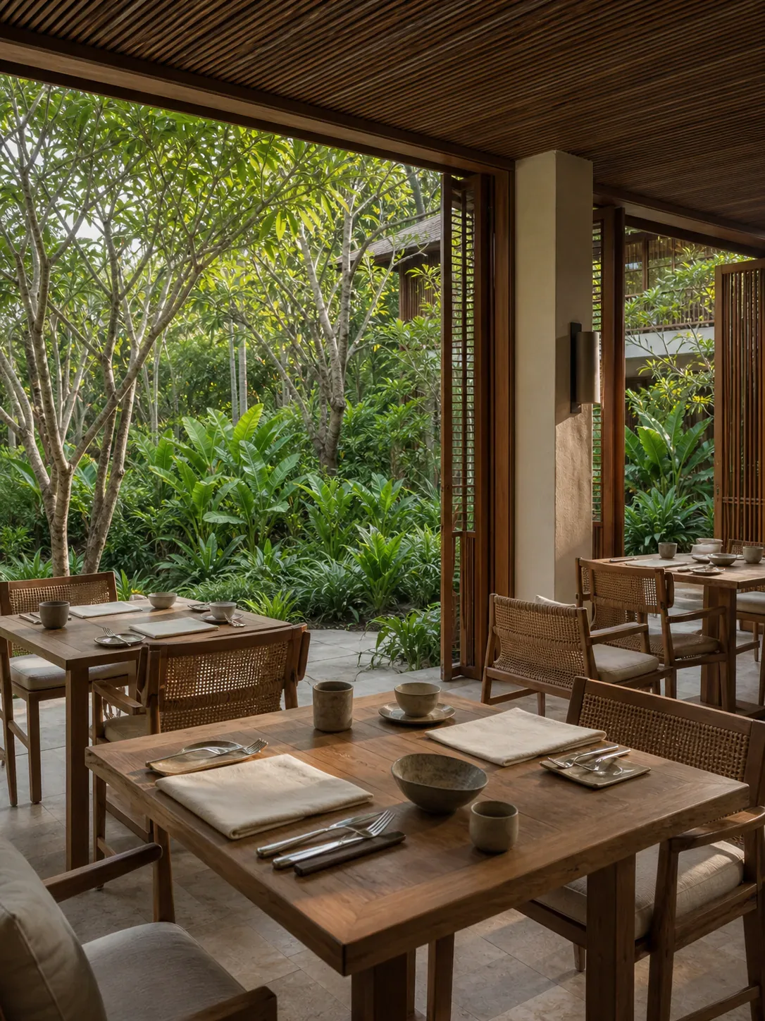Open-air dining room